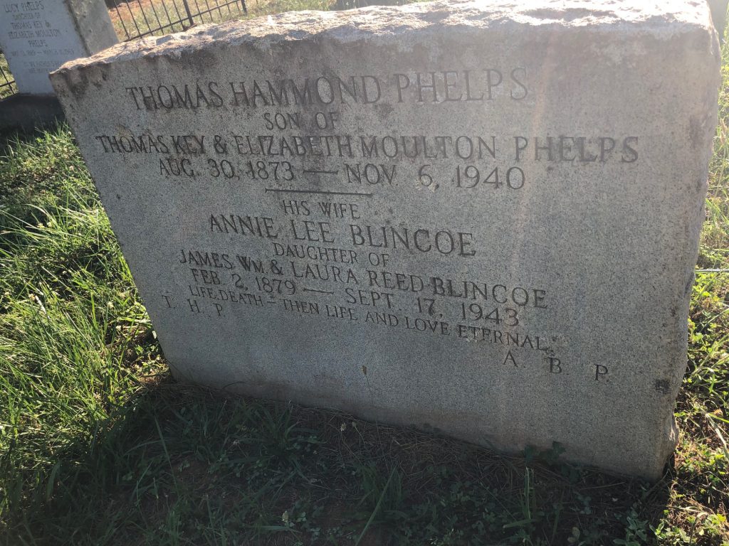 Annie Lee Blincoe Phelps Headstone