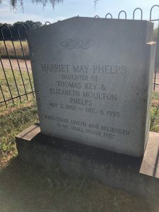 Harriet May Phelps Headstone