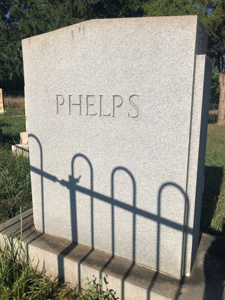 Grace Parker Phelps Headstone Front