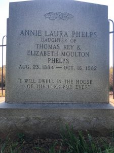 Annie Laura Phelps Headstone
